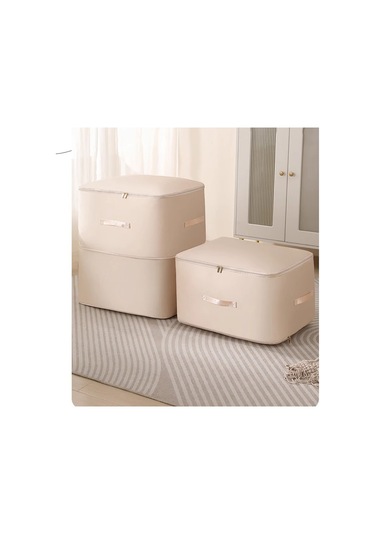 Xindoker Giyim Ve Yorgan Saklama Çantası - Su Geçirmez Nem Engeli - Dayanıklı Materyal - Geniş Tutamaklı - Çift Yönlü Pervane - Mavi 54x42x60 Cm Mavi