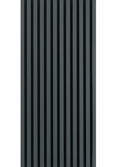 Winpanel Dekoratif Ahşap Duvar Paneli Antrasit Renk 60x240cm .