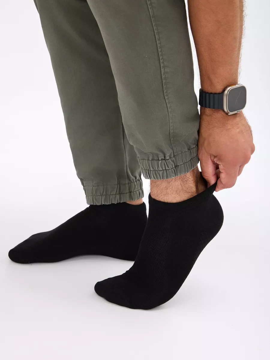 Wezege Siyah Kısa Çoraplar 12 Çift Pamuk 146393802 Siyah