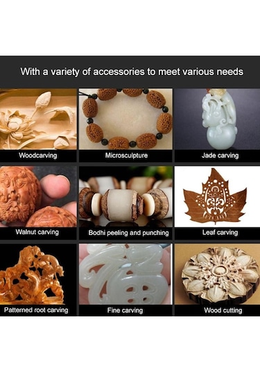 Sones Vıcover Küçük Ayarlanabilir Hızlı Elektrikli Taşlama Seti Yeşim Oyma Kalemi Parlatma Aracı Ab Fişi, Model: 78 Adet Parça + Yumuşak Şaft