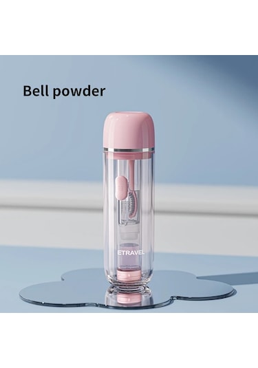 Techbloom Pink Portable Foldable Travel Toothbrush Set Ortodontik Dis Fircasi Dis Macunu Ve Bardakli Seyahat Kiti 11.8x5cm Çift Kişilik