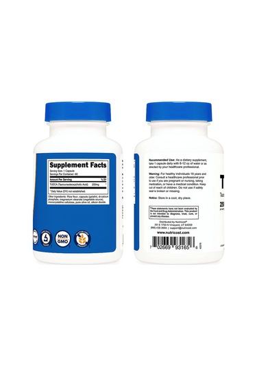 Nutricost Tudca 250mg, 60 Capsul. Usa Version. Tr Tek Yetkili...