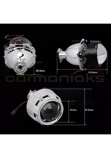 Bi-xenon Far Merceği Universal 2.5"