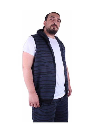 Starbattal Büyük Beden Unisex Yelek 23600 Indıgo 3Xl