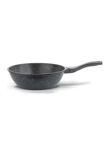 Thermoad Döküm Granit Wok Tava 28 CM Gri