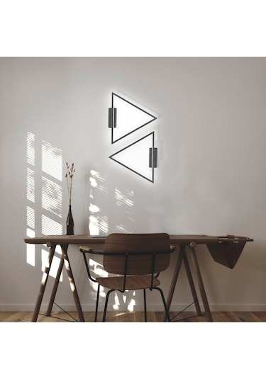 Bermuda Dekoratif Duvar Aplik Üçgen Model Led Linear Aydınlatma L