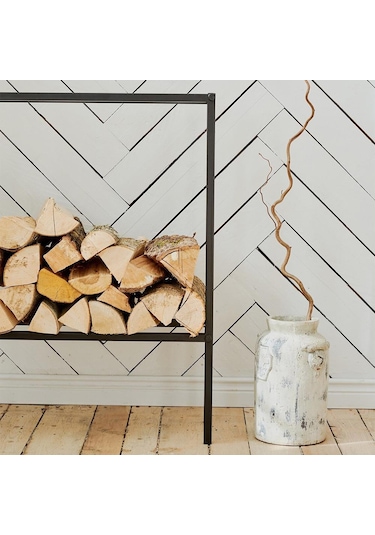 Şömine Kenarı Odunluk Soba Yanı Odunluk Metal Odunluk