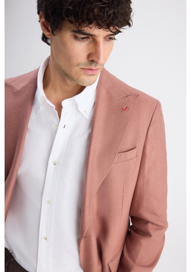 D's Damat Ds Damat Regular Fit Tarçın Armürlü Kumaş Ceket 6hf04z201438m T30