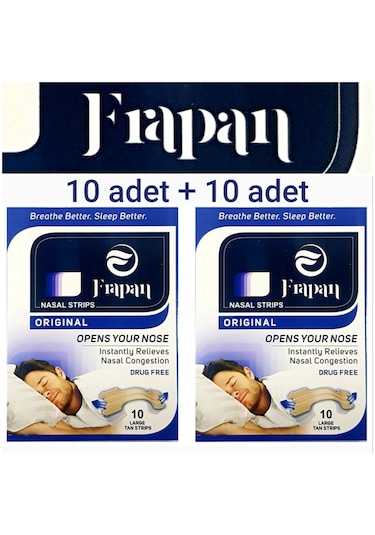 Frapan Horlama Azaltıcı Önleyici Burun Bandı 2 X 10'lu