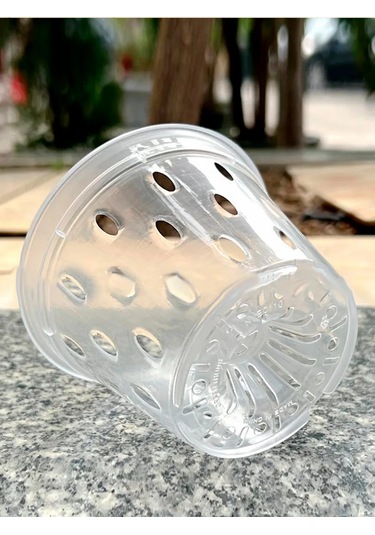 Saburg Orkide İçin Saksı, 3 Adet, 0,7 Litre, Tablalı 299473002