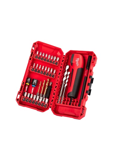 Milwaukee Shockwave Köşe Adaptörlü Tığ Ve Bits Uç Seti 35 Parça 4932 4936 53