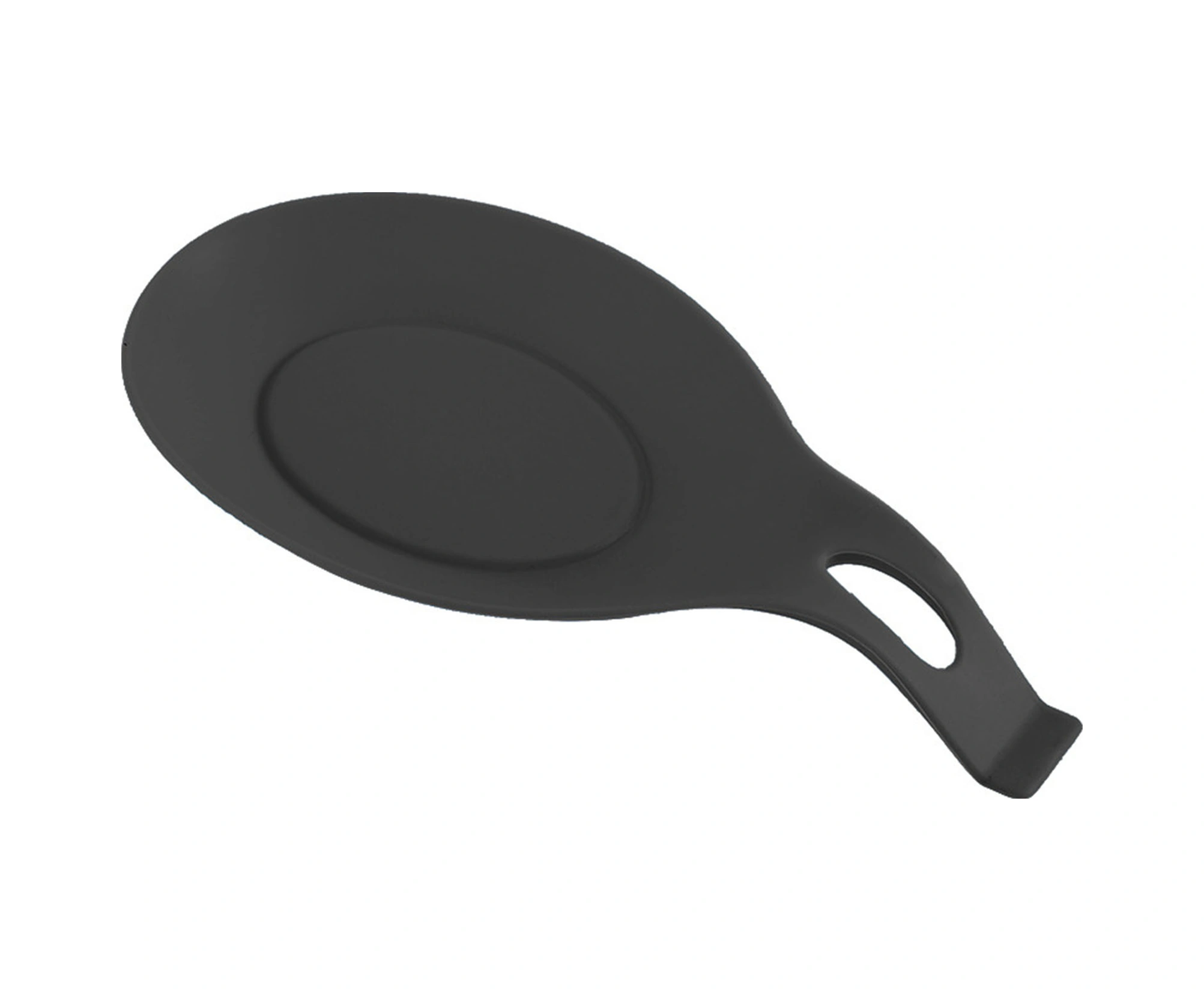 Xindoker Küçük Mutfak Aracı: Derin Gri Silikon Kaşık Tutucu, Isıya Dayanıklı, Kolay Temizlenir, 20cm Uzunlukta Mutfak Organizasyonu