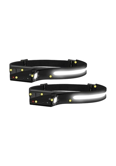 Ulzyvf Yürüyüş Yüksek Yetişkinler Torch Tırmanma Siyah Led Koşu Kamp Kafa Kafa Işın Işığı İçin Çocuklar Çalışma Bandı Balıkçılık Avcılık Xm Siyah