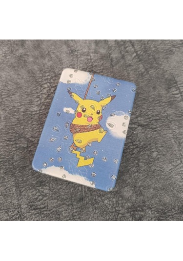 Cep Ayna Pokemeon Pikachua Makyaj Çanta Seyahat Taşınabilir Ayna Kozmetik Büyüteç Kompakt Çok Renkli