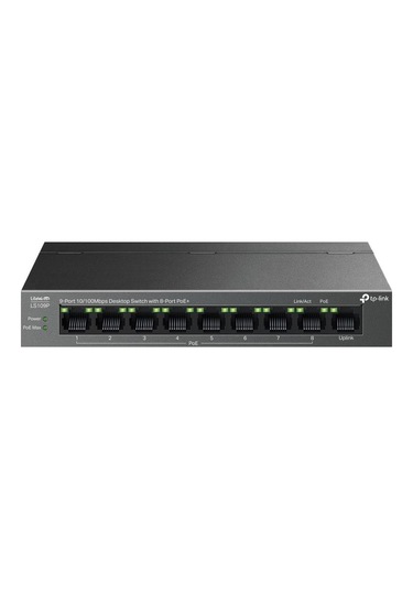 Tp-link LS108GP 9 Port 10-100 Mbps 8 Port Poe+ 10-100 Mbps Switch Metal Kasa