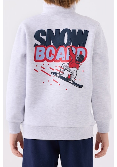 Rolypoly Erkek Çocuk Eşofman Takımı Rp3438 Kar Melanj Kar Melanj