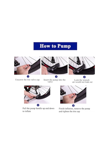 Vkemall Gıyo Bisiklet Lastik Tamir Seti: Presta-schrader Valfler İçin 120psı Mini Pompa, Tamir Tableti, Yama Ve Aksesuarlar