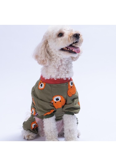 Pettrend Teddy Ted Penye Tulum Kedi Köpek Tulumu Kedi Köpek Kıyafeti Köpek Pijaması