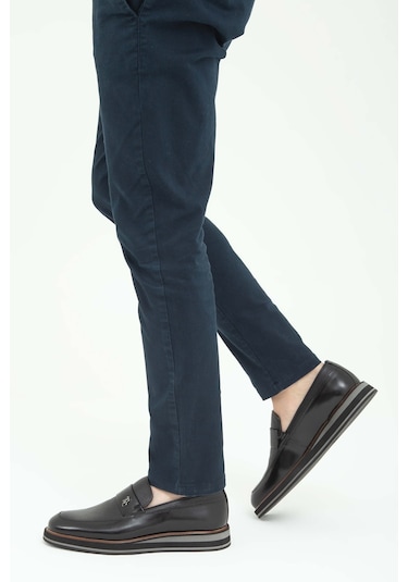 Tamer Tanca Erkek Hakiki Deri Siyah Açma Casual Ayakkabı 183 20067 Erk Ayk Sk22/23 Syh Acma/syh Gyk Siyah