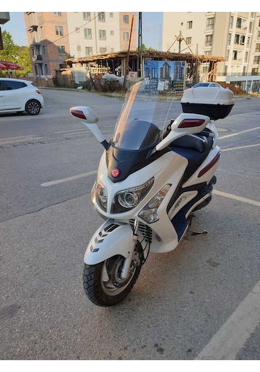 Motocam Sym Gts Evo 250 Ön Cam 2006-2015 Model 63cm Şeffaf Renkli 4mm 10cm Daha Uzun