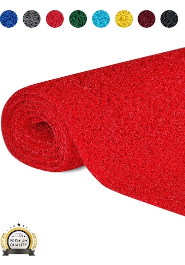 Kaydırmaz Kırmızı Karmaşık Paspas Yolluk En:100cm