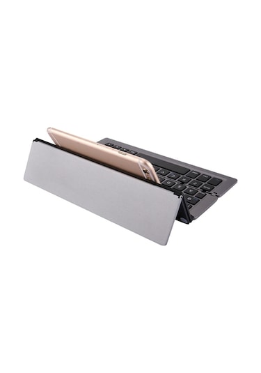 Sones F18 Ultra İnce Şarj Edilebilir Katlanabilir 58 Tuşlu Tutuculu Kablosuz Klavye