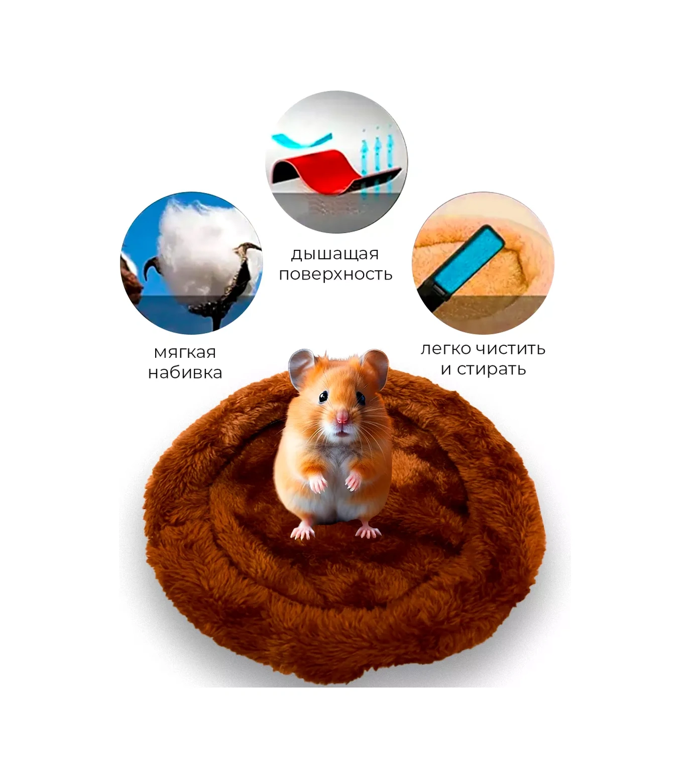 Petsroom Isıtmalı Yatak, Hamsterler İçin 22x15 Cm 18170616