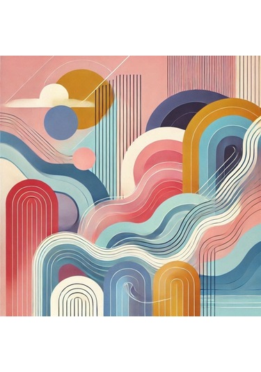 İskandinav Soyut Tablo Set Çerçevesiz 50x50cm Pvc Tablo 4'lü Set 013 Her Bir Tablo 50x50cm Büyüklüğündedir.