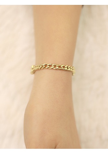 14 Ayar Altın I Harfi Gurmet Bileklik Altın