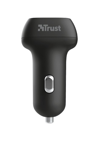 Trust Çift Ultra Hızlı Araç Şarj Cihazı USB ve USB C - Siyah
