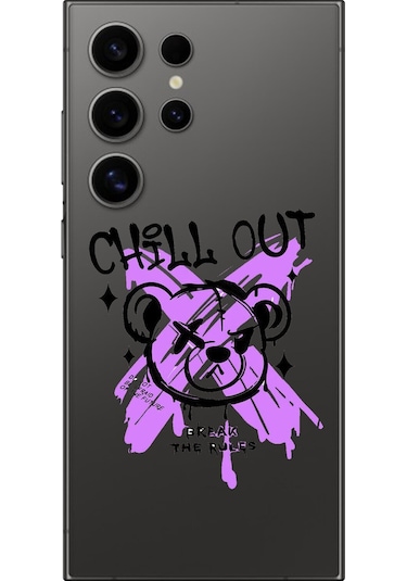 Samsung Galaxy S24 Ultra Uyumlu Şeffaf Kılıf Graffiti 7 Tasarımlı