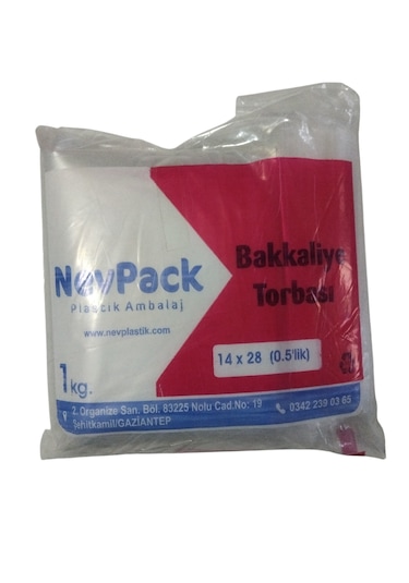 Nevpack Bakkaliye Torbası 1 KG 14 x 28 CM
