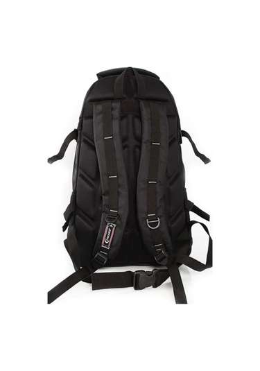 Kaliteli Su Geçirmez Ortopedik Sırt Yolcu Dağcı Spor Kamp Gezi Seyahat Çantası 50 Lt Siyah