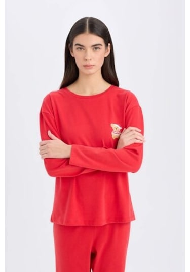 Defacto Fall İn Love Yılbaşı Temalı Pijama Takımı Uzun Kollu Üst Esnek Belli Uzun Alt D2290ax24wnrd59 Kırmızı Defacto Fall İn Love Yılbaşı Temalı Pijama Takımı Uzun Kollu Üst Esnek Belli Uzun Alt D2290ax24wnrd59 Kırmızı