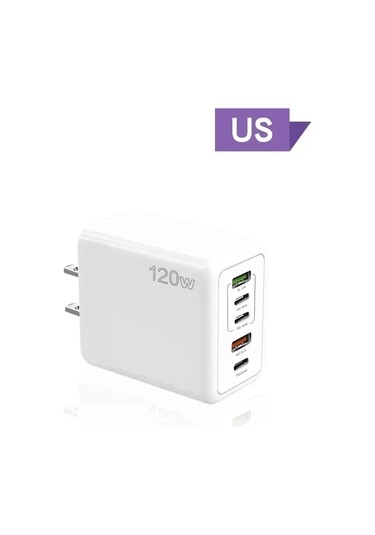 Henruisi120w Çok Bağlantılı Usb-c Hızlı Şarj Aleti iPhone Uyumlu, Uyumlu, 15 Samsung Xiaomi Huawei İçin Duvar Adaptörü Brdistribütör Garantili