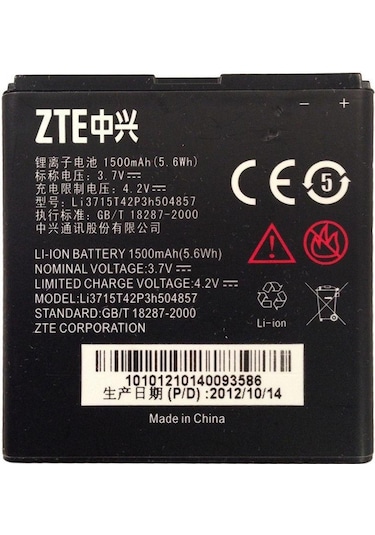 Teknonet Zte K012 Uyumlu 1500 Mah Batarya