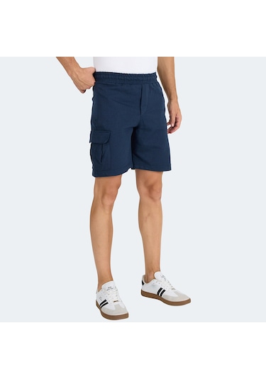 Slazenger NECK I Erkek Cepli Lacivert Şort