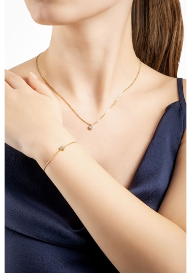 Romantik Aşk 18 Ayar Sarı Altın Kaplama 43 Cm Gümüş Kalp Kolye Sarı