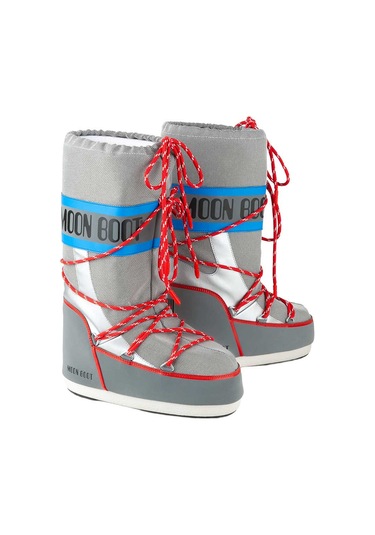 Hf04 Silver Blue Red Bot Kız Çocuk 80d1403030-hf04 Moon Boot Icon Space Racing Silver/blue/red 23- Çok Renkli
