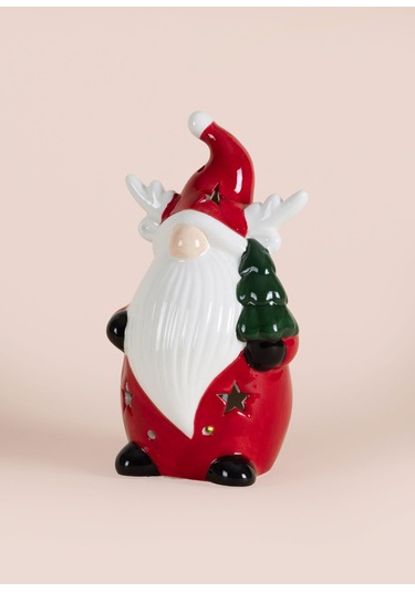 The Mia Dekoratif Yılbaşı Süsü Led Işıklı Cüce 10x8x17 Cm 1 Adet