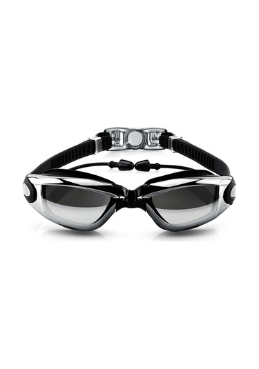 Geeksen Siyah Sürekli Kulaklıklı Yüzme Gözlüğü - Buhar Koruma, Uv Engelleme, Sıçramaz Ve Sulama Önleyici Özellikli, Geniş Görüş Alanı Siyah