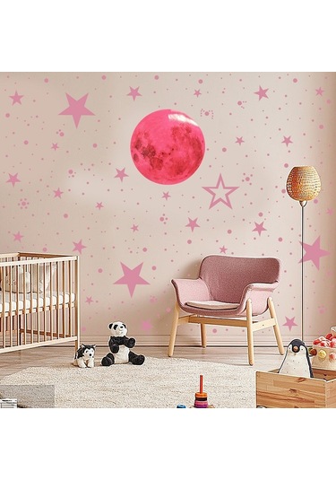 Sones Afg3303 Ev Dekorasyonu Aydınlık Yıldızlar Ay Pvc Etiketler, Özellikler: 435 Adet + 30 Cm Ay Yeşil Diğer