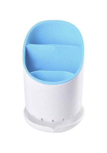 Yeşil Plastik Boşaltma Kaşık Çubuklarını Tutucu Kafes Mutfak Sofra Depolama Rafı