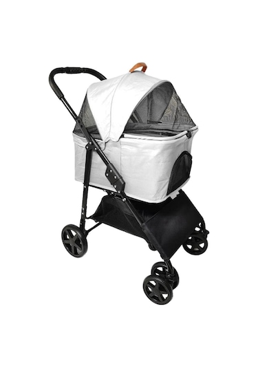 Zampa Albon Kedi & Köpek Arabası Gri 53x77x100 Cm