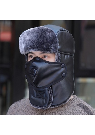 Kışlık Sıcak Pamuklu Şapka 83ylt4 Siyah