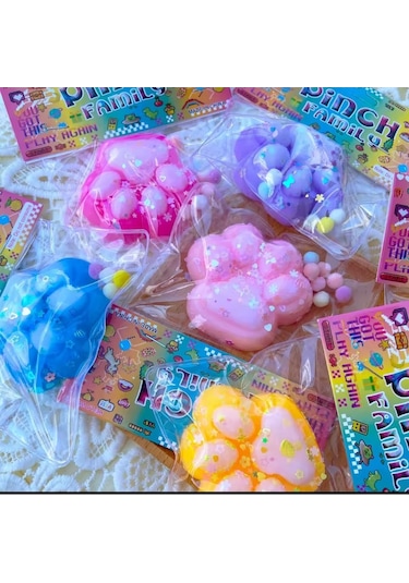 Kedi Patisi Taba Sukuşi Squishy Stres Oyuncağı Yumuşacık Jel Oyuncak Skuşi Diğer