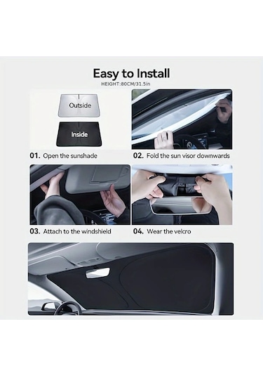 Topshop1 Volvo Xc90 V90 S90 Xc60 V60 S60 Xc40 Ön Cam Güneşlik Otomotiv Uv Isı Koruması