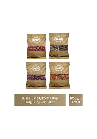 Balin Düşes Karışık Aromalı Sert Şeker 1000 Gr X 4 Adet
