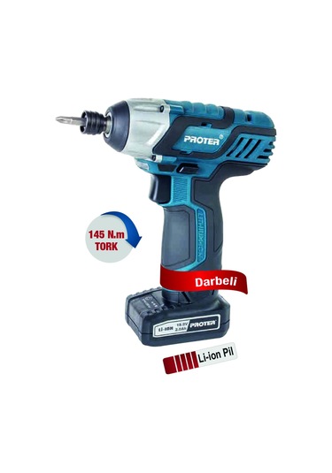 Proter Darbeli Şarjlı Vidalama / Tornavida PST 145 T