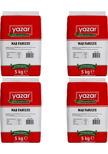 Yazar Maş Fasulye 4 x 5 KG